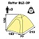 Палатка Raffer Blaze-III (70+200)*190*130см (BLZ-3P)